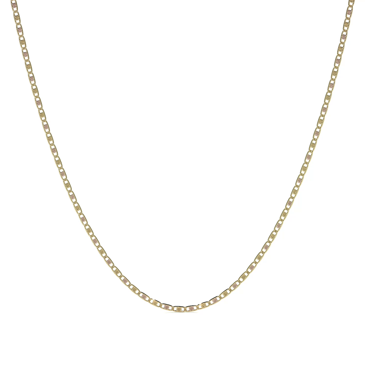 14k Gold Valentino Chain, 1.2mm Gauge