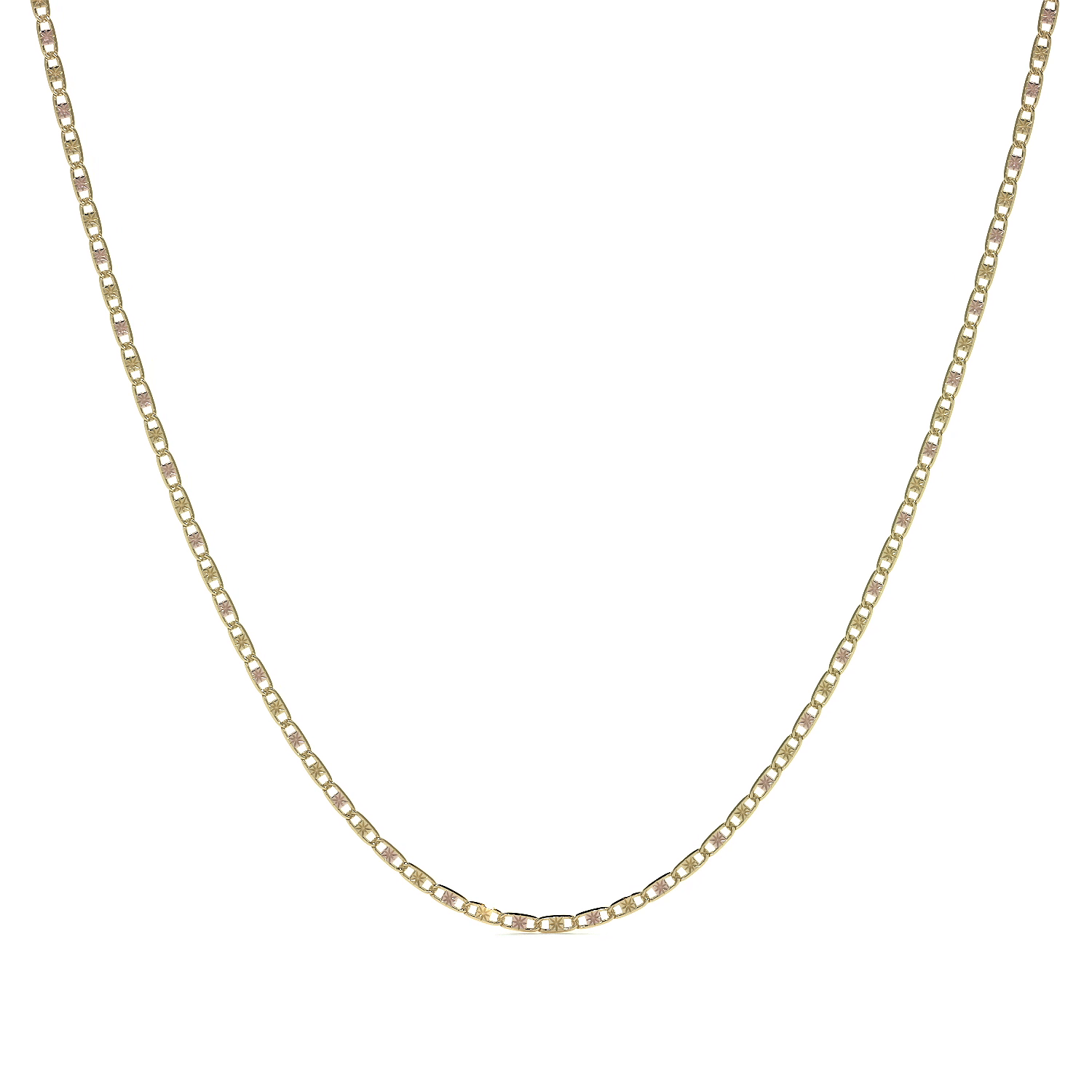 14k Gold Valentino Chain, 1.2mm Gauge