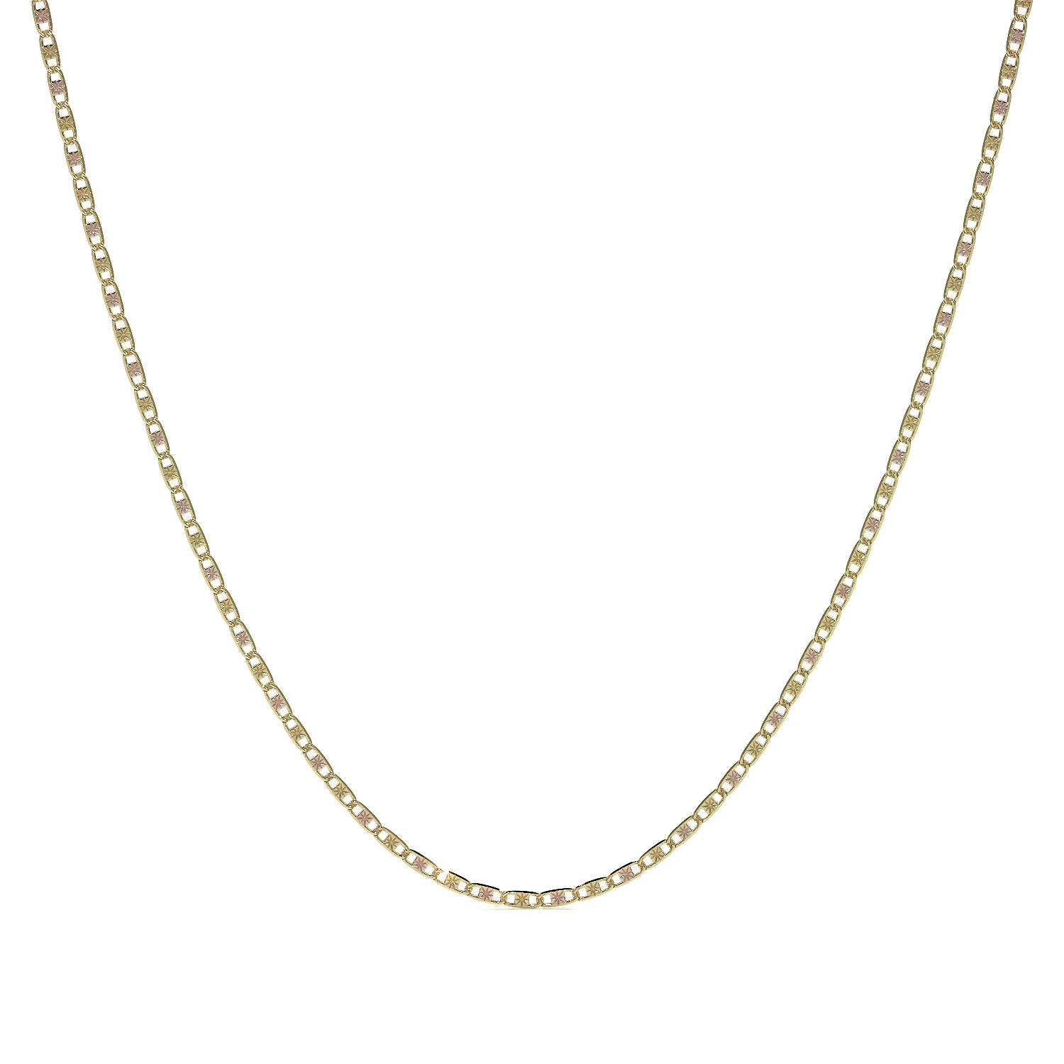 14k Gold Valentino Chain, 1.2mm Gauge