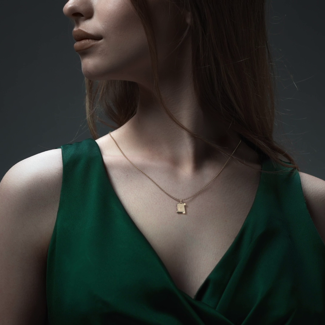 14K Gold Religious Holy Chalice Pendant | 12mm Italian Gold Pendant | Fine Jewelry