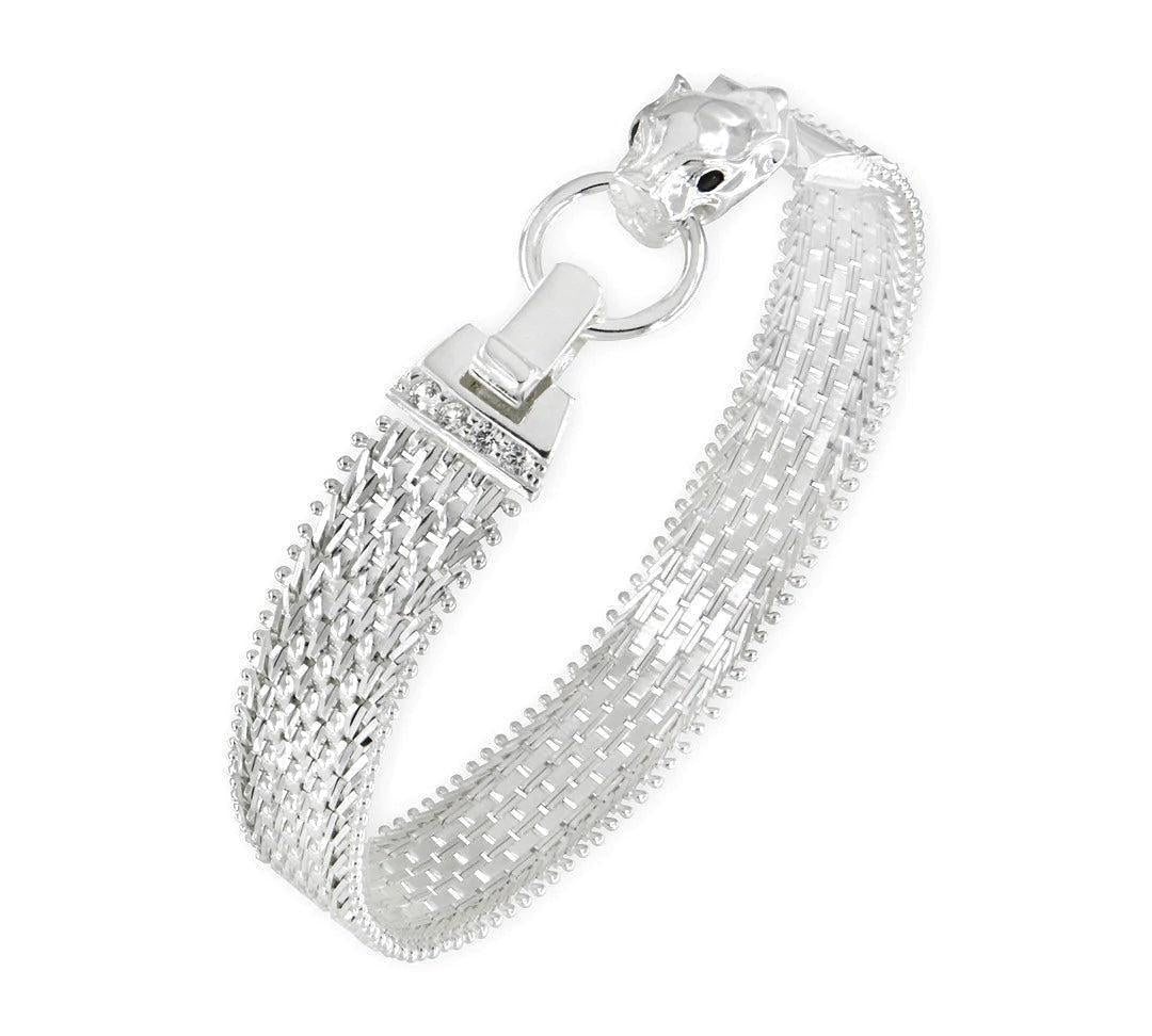 Imperial Silver Panther Head Bracelet – Imperial Jewelry