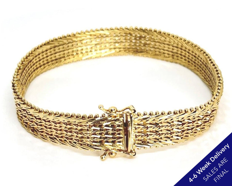 Imperial Gold Mirra-Wheat Wheat Bracelet, 14K | CUSTOM MADE TO ORDER