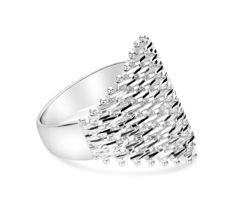 Imperial Silver Ultra Lame Marquise Ring Sterling