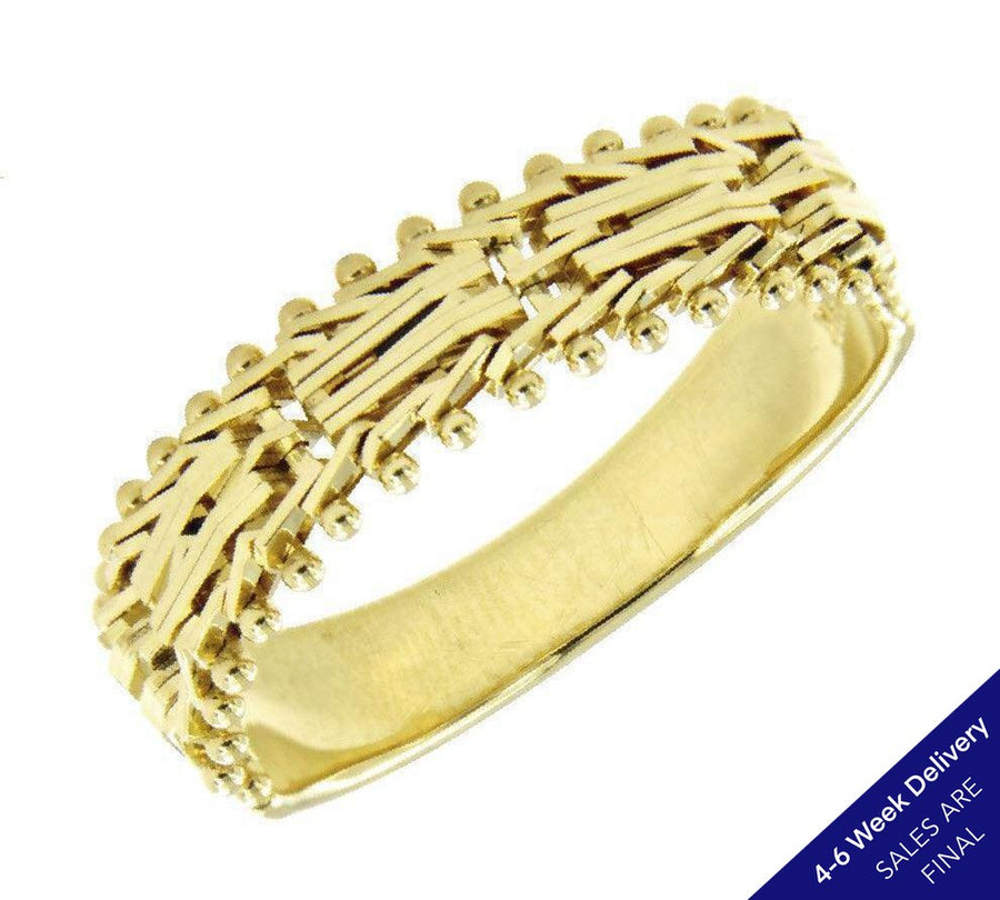 Imperial Gold Mirror Flexible Ring 