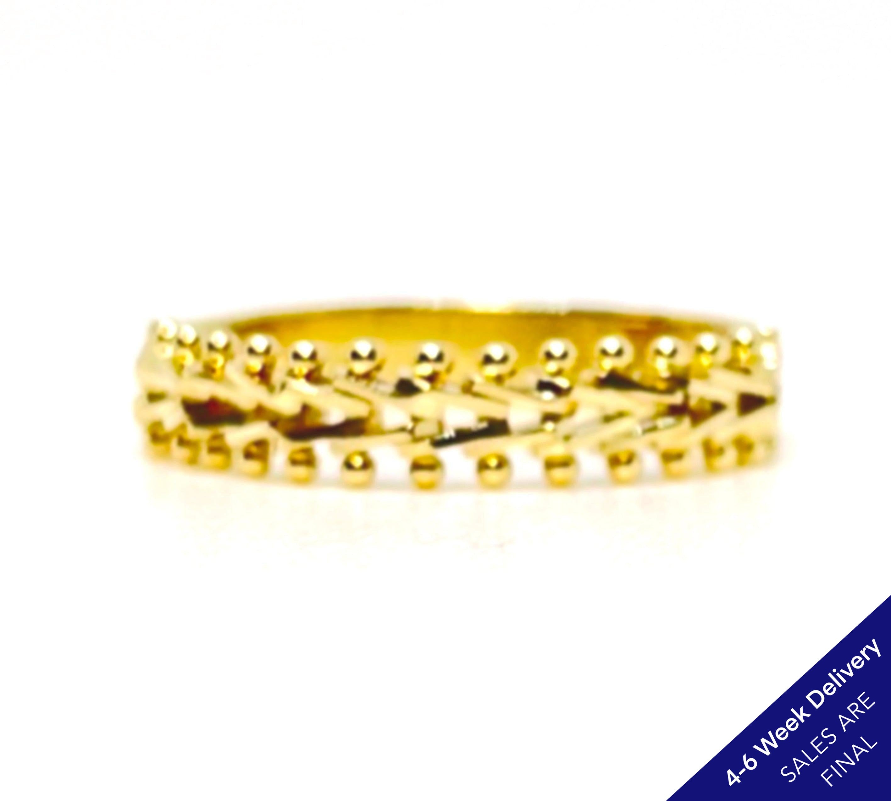 Imperial Gold One Row Wheat Ring, 14K – Imperial Jewelry