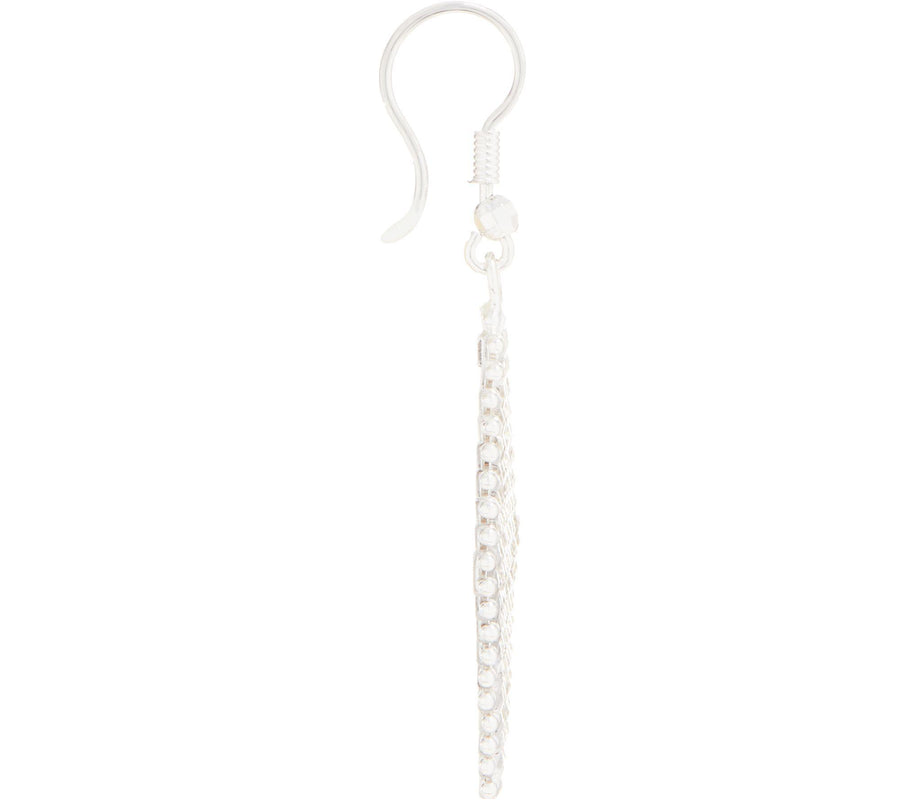 Imperial Silver Ultra Lame Marquise ’Drop’ Earrings