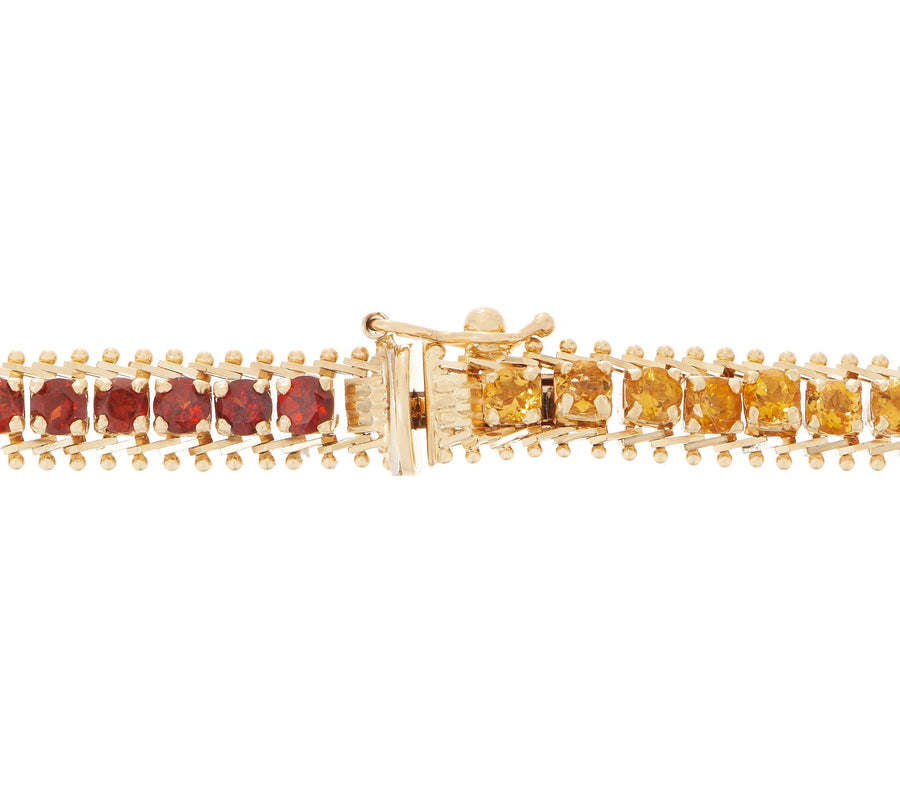 Imperial Gold and Gemstone Bracelet, 14K Gold